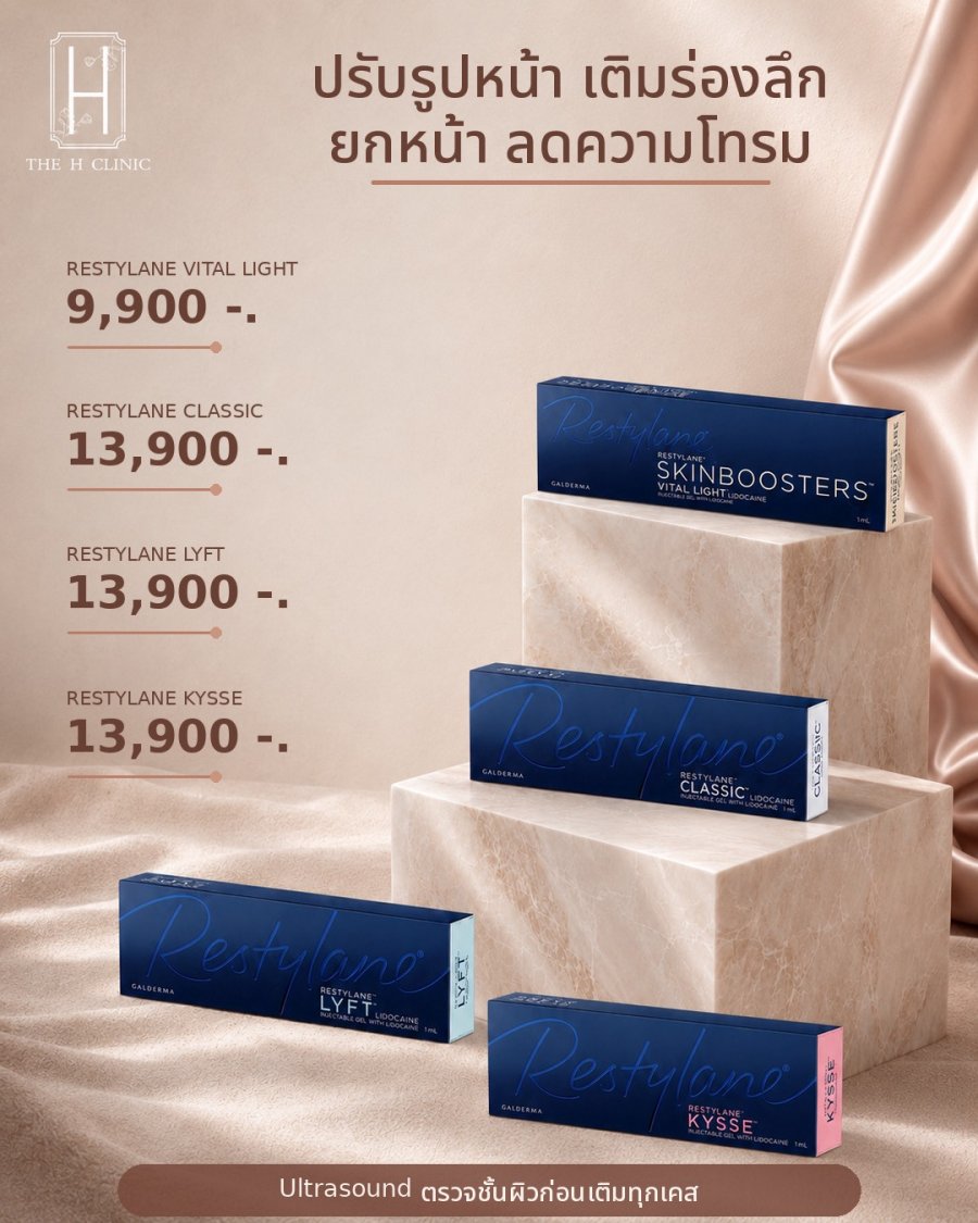 Restylane (Skinboosters / Classic / Lyft / Kysse)
